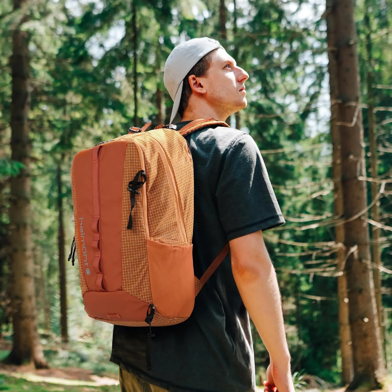 Haimont Small Travel Backpack Hiking Outdoor Everyday Daypack with 3 Compartments Men Women Water Resistant Bag, Casual