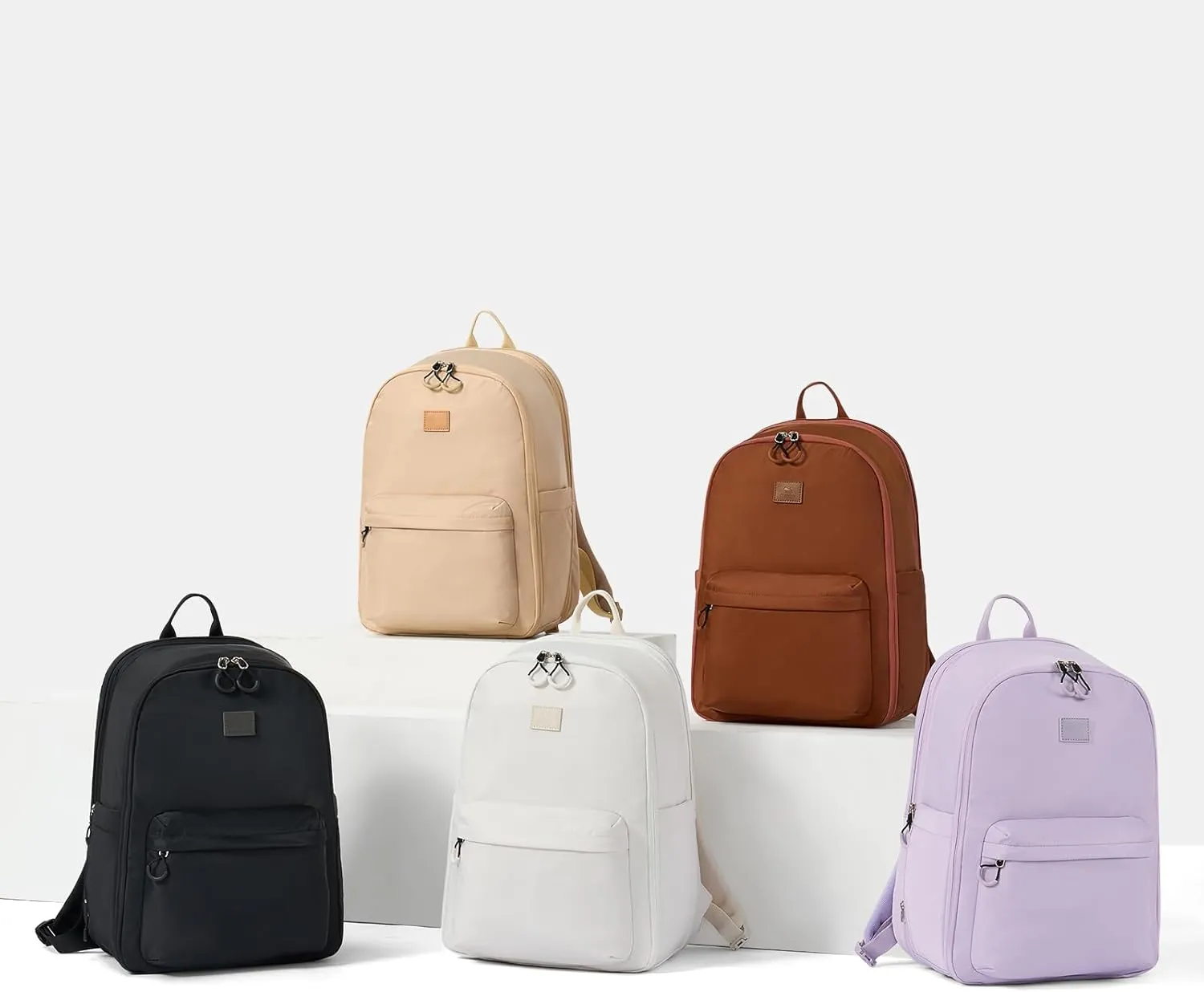 Hanke 18 Inch Expandable Travel Backpack for Women, Personal Item Backpack Work Backpack Woman Men Casual Daypack Backpacks Carry On Bag Backpacks for Airline Approved(Taro Purple)