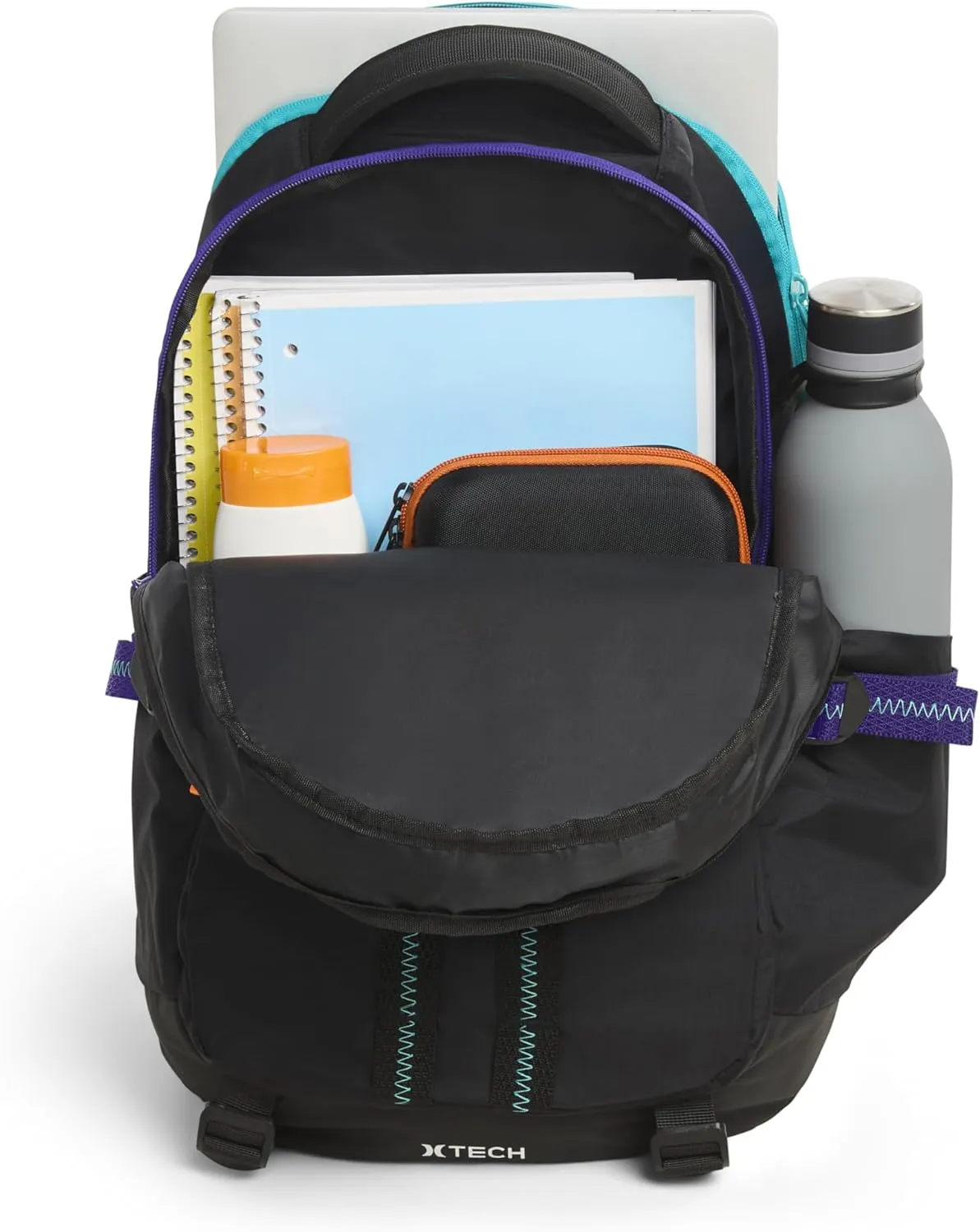 Hurley Men's Commuter Travel Backpack, Black/Multi, One Size