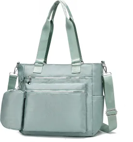 I IHAYNER Laptop Tote Bag for Women 15.6 Inch Waterproof Canvas Work Bag Business Briefcase Computer Bags for Travel