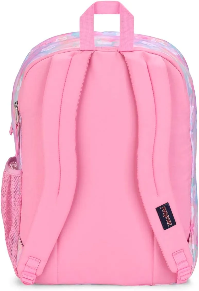 JanSport Laptop Backpack - Computer Bag with 2 Compartments, Ergonomic Shoulder Straps, 15 Laptop Sleeve, Haul Handle - Book Rucksack - Neon Daisy