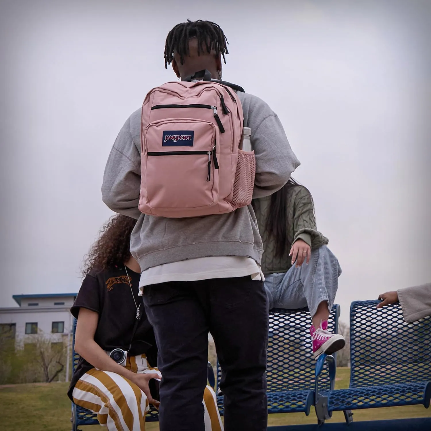 JanSport Laptop Backpack - Computer Bag with 2 Compartments, Ergonomic Shoulder Straps, 15 Laptop Sleeve, Haul Handle - Book Rucksack - Neon Daisy