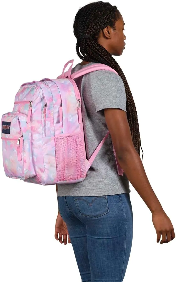 JanSport Laptop Backpack - Computer Bag with 2 Compartments, Ergonomic Shoulder Straps, 15 Laptop Sleeve, Haul Handle - Book Rucksack - Neon Daisy