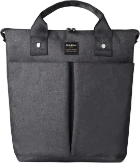 Kah&Kee Convertible Laptop Backpack and Tote Bag Handbag Computer Compartment Travel for Women Man (Black)
