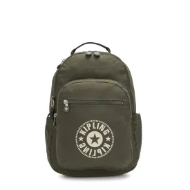 Kipling Seoul Large 15" Laptop Backpack Jaded Green Sp