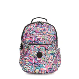 Kipling Seoul Large 15" Laptop Printed Backpack Wild Melody
