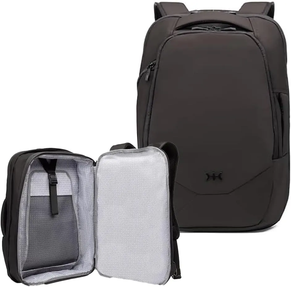 Knack Small Series 2 Laptop Backpack Fits up to 16 Inch Laptops - Knack Bags Carry-On Backpack, TSA Approved, Expandable Travel Backpacks With 2 Day Outfit Capacity, Midnight Black