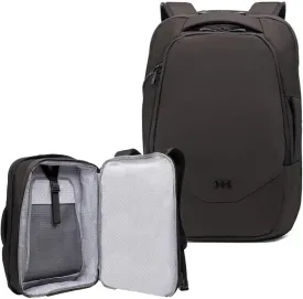 Knack Small Series 2 Laptop Backpack Fits up to 16 Inch Laptops - Knack Bags Carry-On Backpack, TSA Approved, Expandable Travel Backpacks With 2 Day Outfit Capacity, Midnight Black