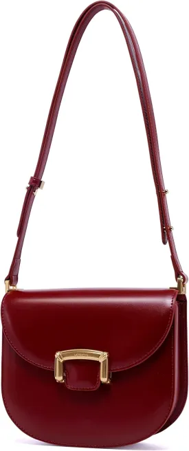 LAFESTIN Small Split Leather Crossbody Purses For Women with Adjustable Strap Shoulder Handbags with Credit Card Slot