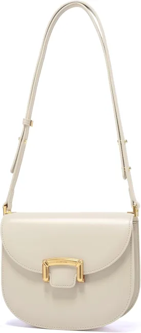 LAFESTIN Small Split Leather Crossbody Purses For Women with Adjustable Strap Shoulder Handbags with Credit Card Slot