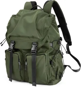 Laptop Backpack for Men & Women, Functional Stylish Vintage Backpack, 30L Waterproof College Work Commuter Travel Backpack Fits 15.6 Inch Tablet, Notebook (Green)