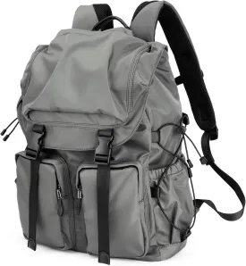 Laptop Backpack for Men & Women, Functional Stylish Vintage Backpack, 30L Waterproof College Work Commuter Travel Backpack Fits 15.6 Inch Tablet, Notebook (Grey)
