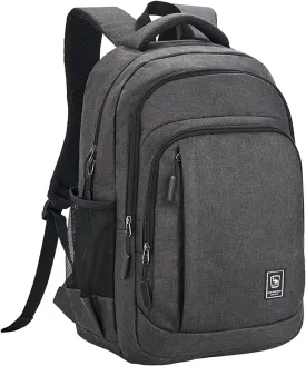 Laptop Backpack for Men Travel Backpack Water-Resistant 15.6 Inch Computer Backpack Work Business Black