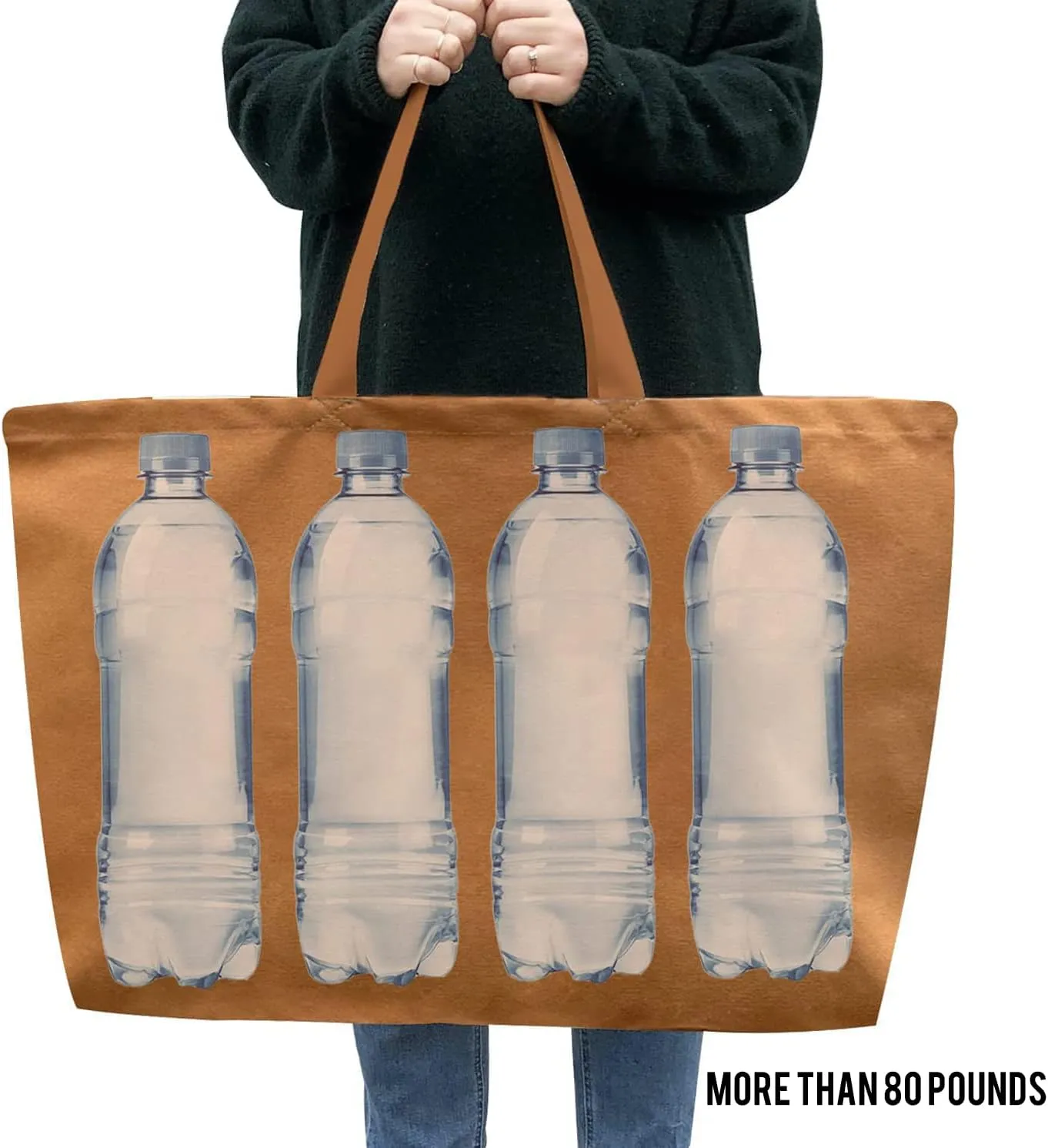 Large Canvas Tote Bag-Extra Big Shopping Beach Totes Bags Reusable Largest Grocery Plain Solid Bag 28"x8"x16"