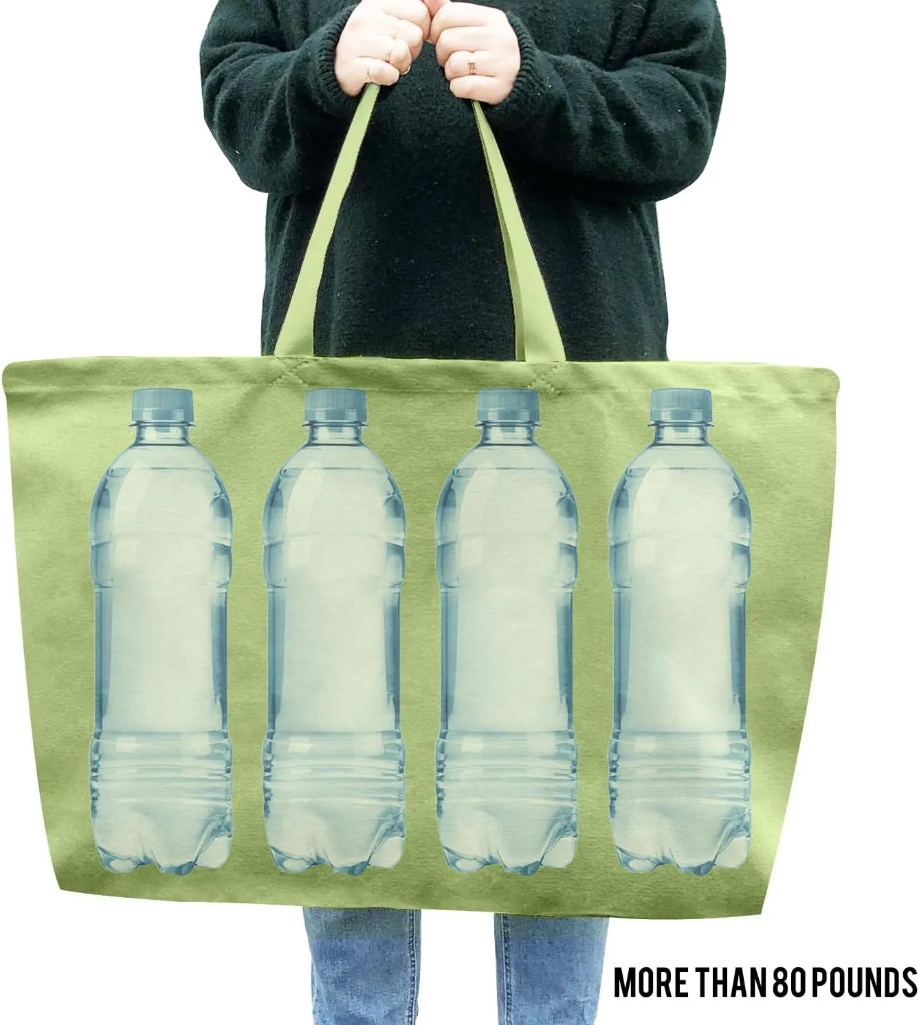 Large Canvas Tote Bag-Extra Big Shopping Beach Totes Bags Reusable Largest Grocery Plain Solid Bag 28"x8"x16"