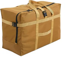Large Duffel Bag, Waterproof Carry on Weekend Overnight Storage Bag over Luggage for Airline, Travel, Camping, Moving