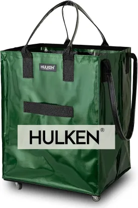 (Large, Forest Green) Reusable Grocery Bag On Wheels, Shopping Trolley, Rolling Tote, Zipper Closure, Lightweight, Carries Up to 66 lb, Folds Flat, Unbreakable Handles