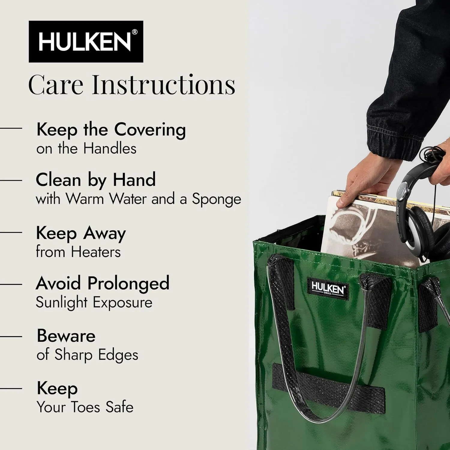 (Large, Forest Green) Reusable Grocery Bag On Wheels, Shopping Trolley, Rolling Tote, Zipper Closure, Lightweight, Carries Up to 66 lb, Folds Flat, Unbreakable Handles