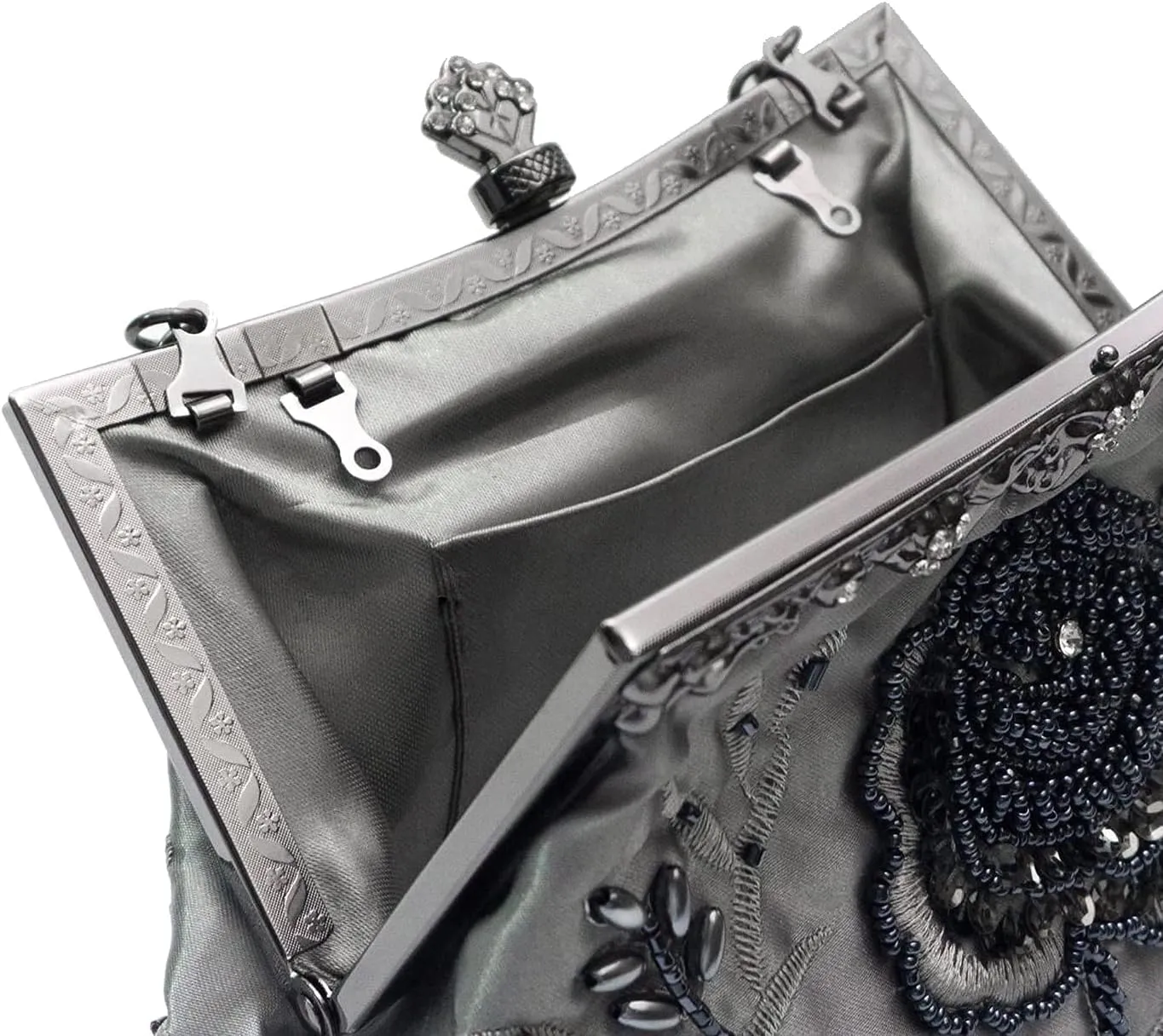 LIFEWISH Wedding Clutch Purses for Women Sequin Purse Beaded Bags