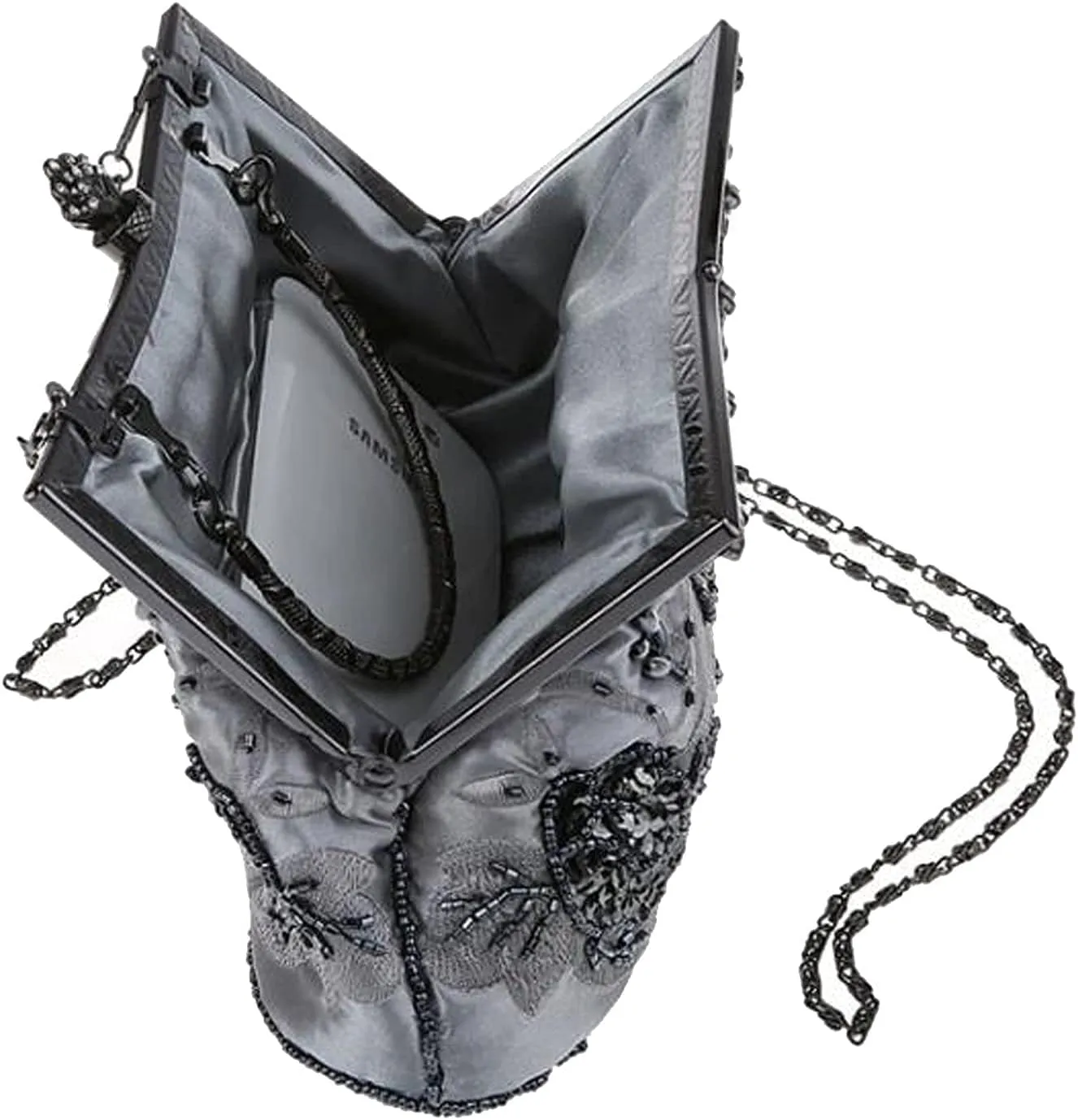 LIFEWISH Wedding Clutch Purses for Women Sequin Purse Beaded Bags