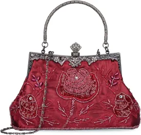 LIFEWISH Wedding Clutch Purses for Women Sequin Purse Beaded Bags