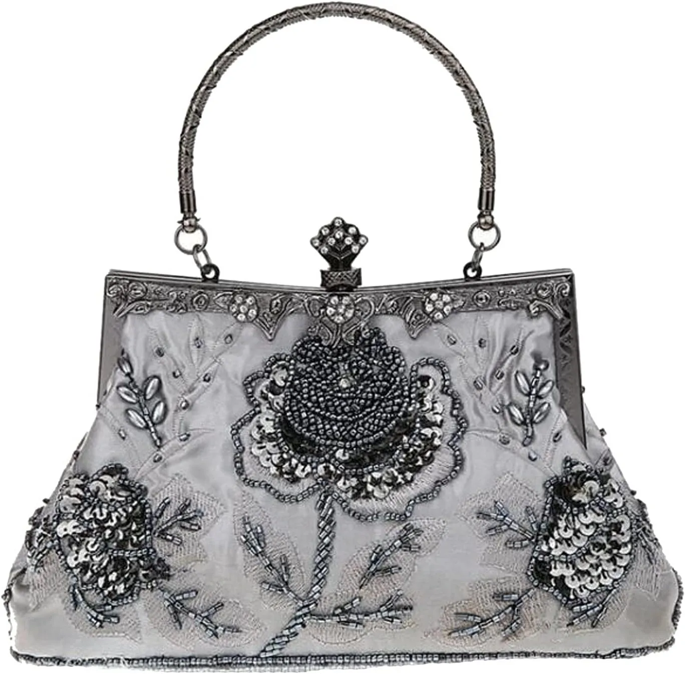 LIFEWISH Wedding Clutch Purses for Women Sequin Purse Beaded Bags