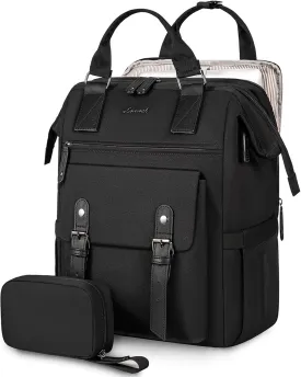 LOVEVOOK Laptop Backpack for Women, Work Backpack with 17 Inch Separate Laptop Compartment, Teacher Nurse Bags College Computer Backpack Purse, Business Travel Bag, Upgraded