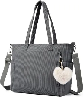 Makukke Corduroy Totes Bag Women - Shoulder Hobo Bag Handbags Crossbody Bag Big Capacity Shopping Purses
