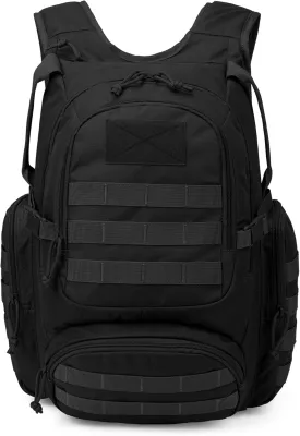 Mardingtop Black Backpack for Men and Women,Carry on Backpack, Commuter Backpack,25L