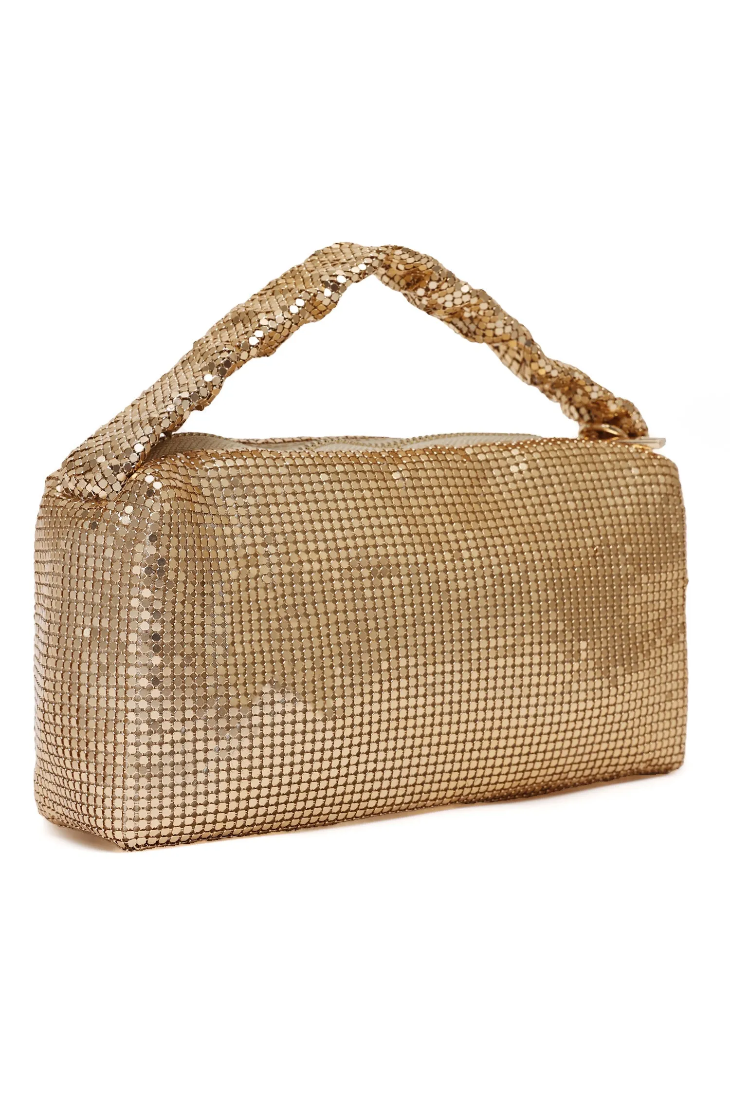 Mesh Evening Clutch-Gold
