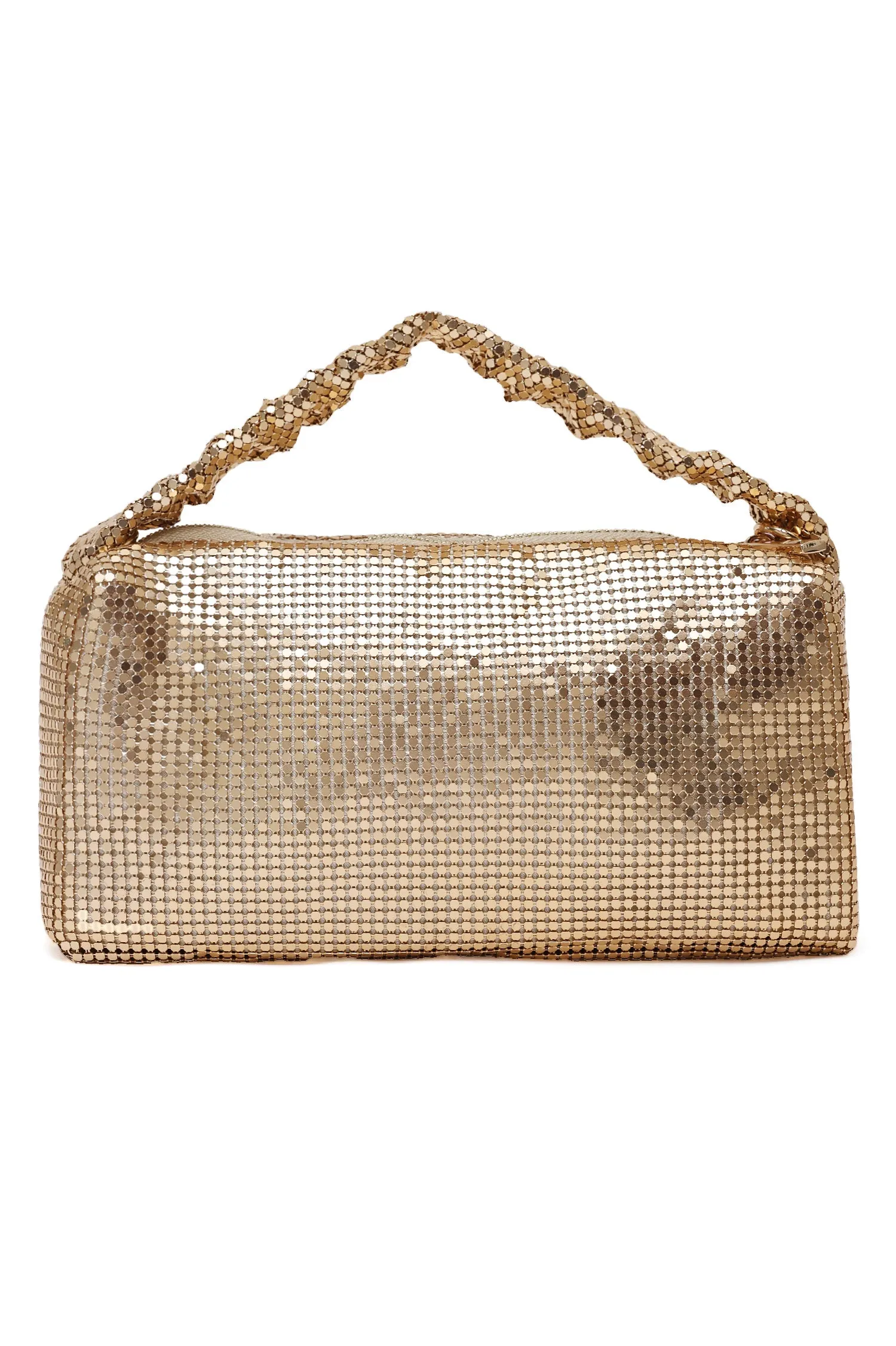 Mesh Evening Clutch-Gold