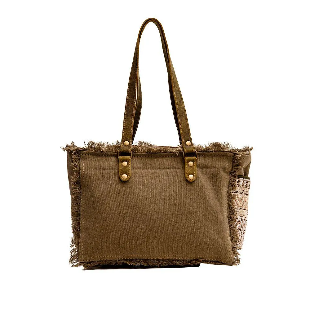 Mittle Tweed Western Tote Shoulder Bag