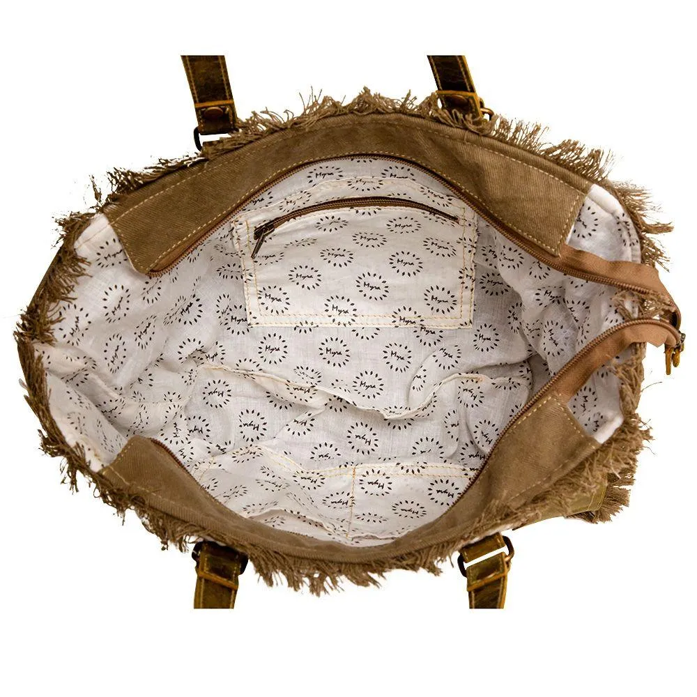 Mittle Tweed Western Tote Shoulder Bag