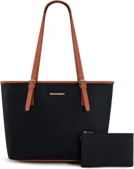 Montana West Tote Bags Vegan Leather Purses and Handbags for Women Top Handle Ladies Shoulder Bags