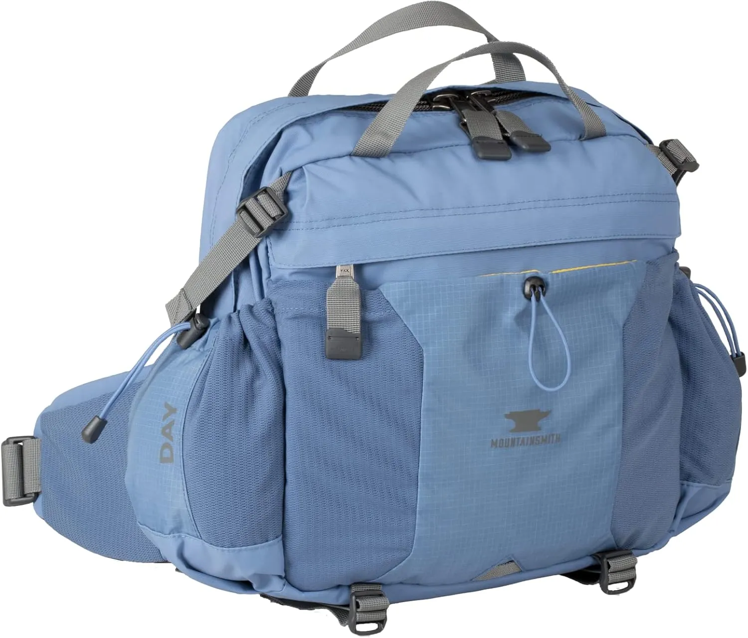 Mountainsmith Day Lumbar Waist pack, Running, Hiking, Cycling, Travel, and Outdoor Sport Activities with Dual Water Bottle Holders, Coronet Blue