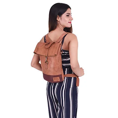 MUFUBU Cosmo London Leather Casual Backpack (Tan)
