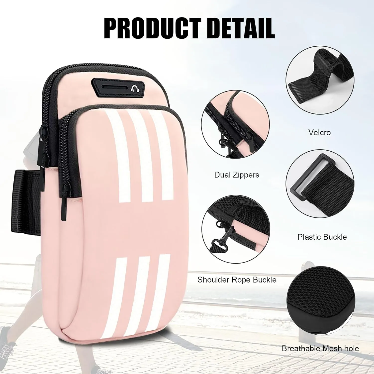 Phone Holder for Running Armband Cell Phone Crossbody Bags for Women Kids,iPhone 16 15 14 13 12 11 Pro Max Xs 16e Xr X 8 Plus SE Mini Pouch,Galaxy S25 S24 Ultra Edge Note 20 Key Arm Bag Bands