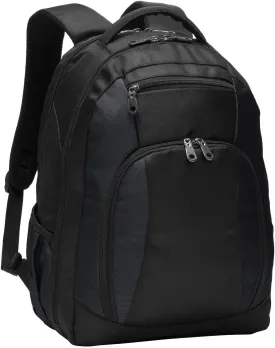 Port Authority Commuter Backpack. BG205, Black, OSFA
