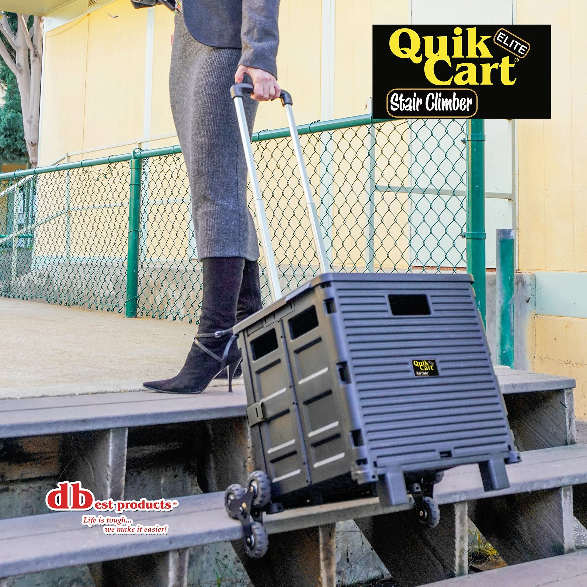 Quik Cart Elite Stair Climber, Black