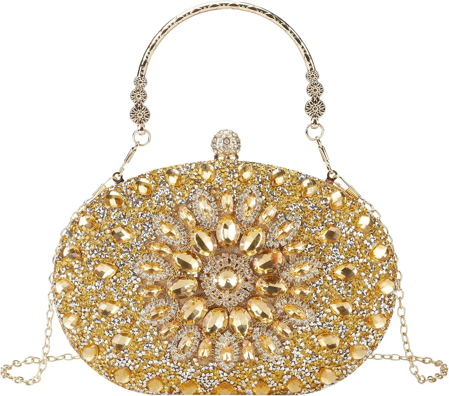 Rhinestone Evening Clutch Purses for Women Evening Weddings,Party Purses Crystal Diamond Glitter Sparkly Handbag