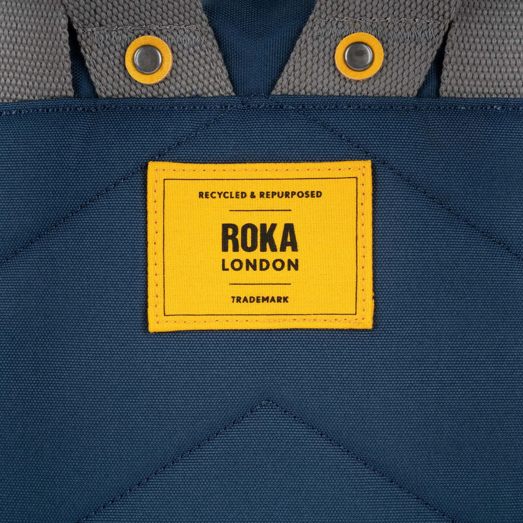 ROKA Yellow Label Canfield B Deep Blue Medium Recycled Canvas Bag - OS