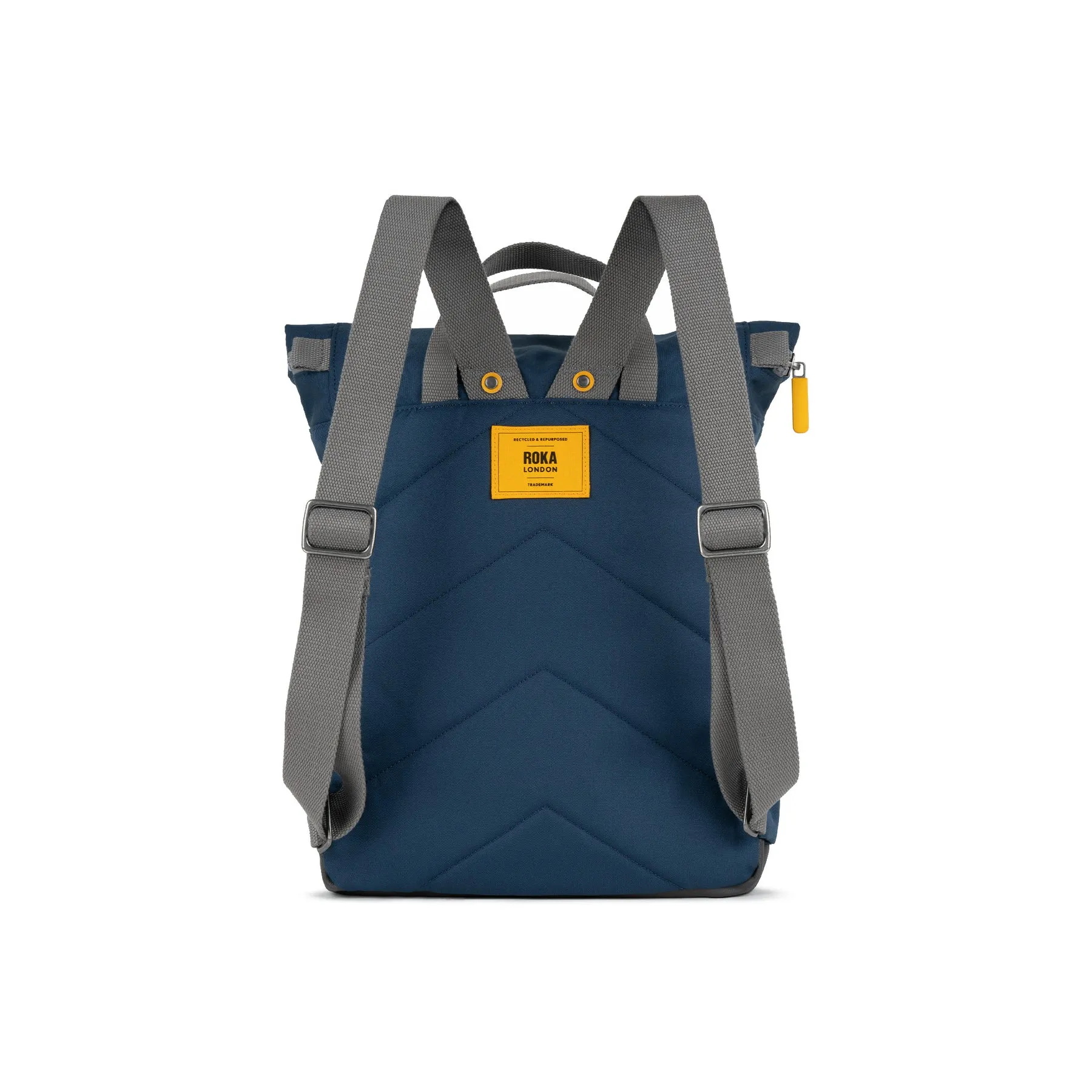 ROKA Yellow Label Canfield B Deep Blue Medium Recycled Canvas Bag - OS