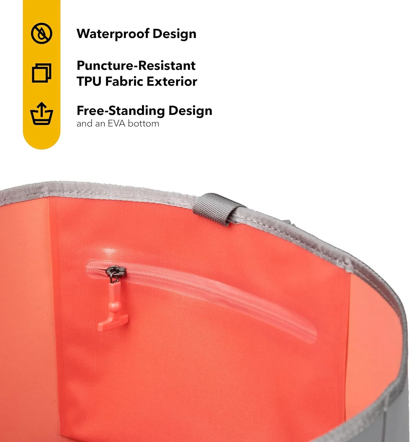 RTIC Ultra-Tough Tote Bag, Waterproof for Beach, Pool, Towel, Grocery, Shopping, Heavy-Duty, Puncture Resistant, Small
