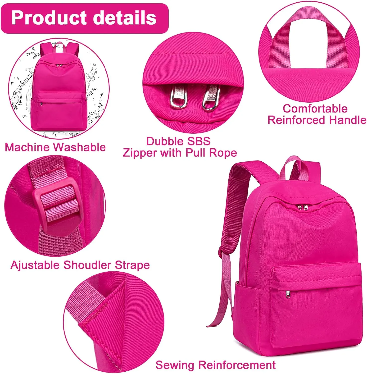 School Backpack for Teen Girls Women Laptop Backpack College Bookbags Middle School Travel Work Commuter Back Pack