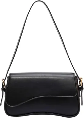 Shoulder Bag for Women Y2K Trendy Purse Vegan Leather Hobo Handbags Clutch Saddle Bag with 2 Removable Strap