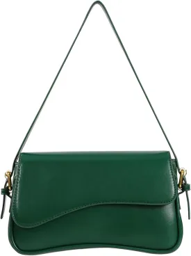 Shoulder Bag for Women Y2K Trendy Purse Vegan Leather Hobo Handbags Clutch Saddle Bag with 2 Removable Strap