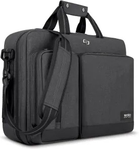 Solo New York Hybrid Briefcase Backpack - Laptop Carrying Bag, Fits 15.6" Computer, Brief for Travel & Work - Duane