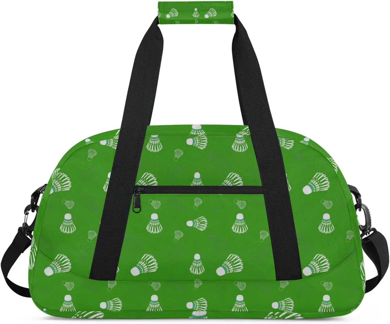 Sport Badminton 18 inch Small Gym Bag for Women and Men, Lightweight Carry On Weekender Bag Mini Duffel Bag for Travel Sports Workout