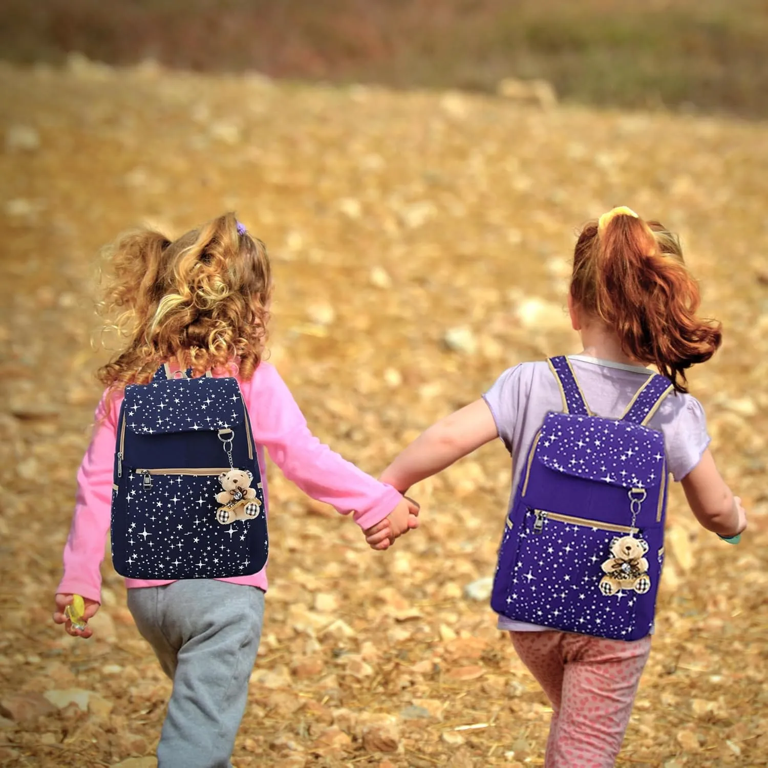 Star Print Girls Backpacks Set for School, School Bags Backpack Bookbags for Teenage Girls, with Crossbody Bag, 3 Pieces