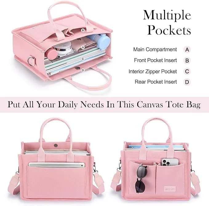 Stylish Canvas Tote Bag for Women Large Durable Light Weight Crossbody Handbag for Everyday Work, Travel, Shopping Bag.